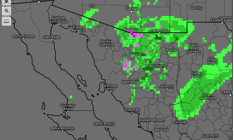Se pronostica lluvias para este día en Sonora debido a una combinación de meteoros