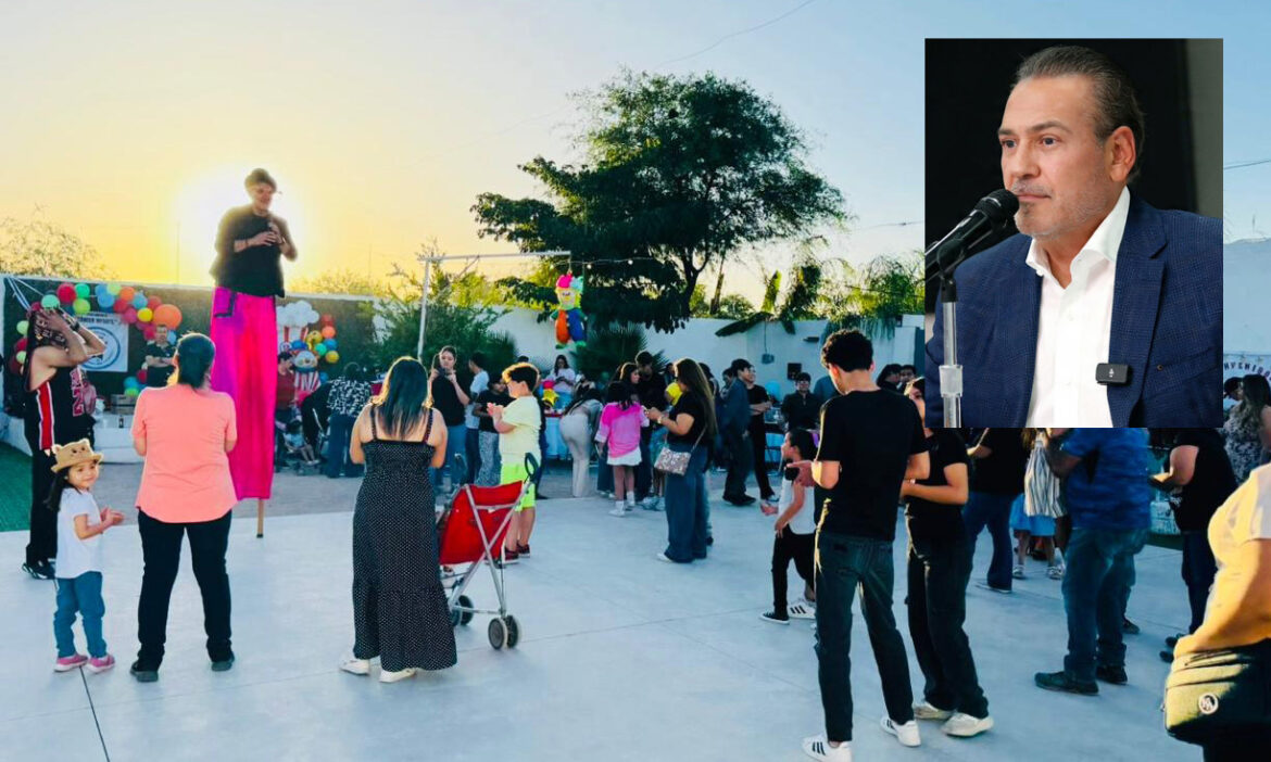 Festeja Beltrones a niños en su día en la invasión Guayacán