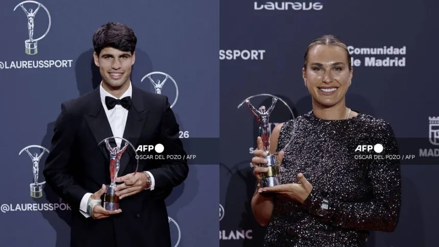 Premios Laureus para Sabalenka y Alcaraz