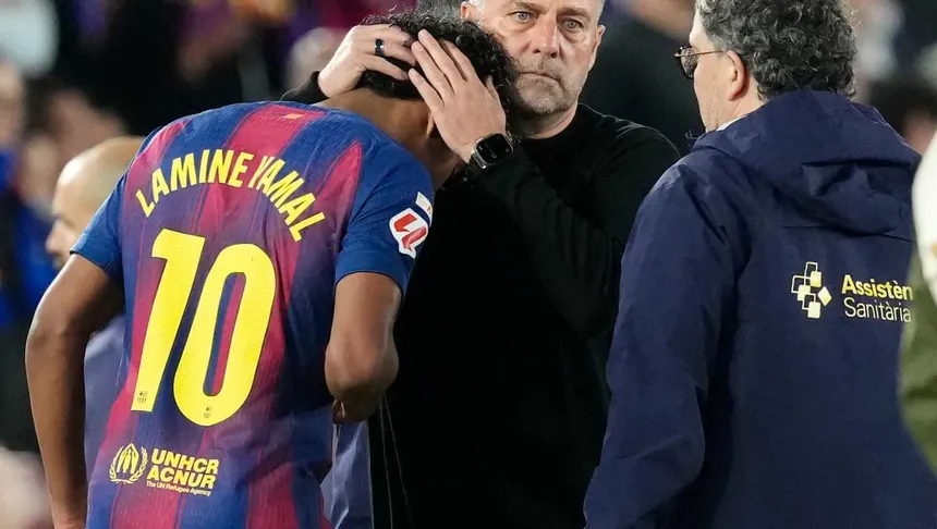 Lamine Yamal sufre lesión tras darle el triunfo al Barcelona