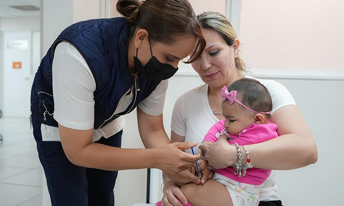 Avanza vacunación contra sarampión en Sonora