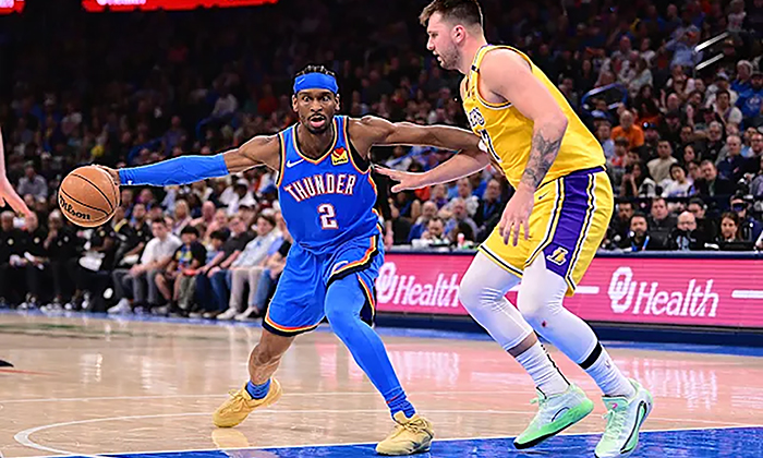 Arrolla Thunder a Lakers por 139 a 96