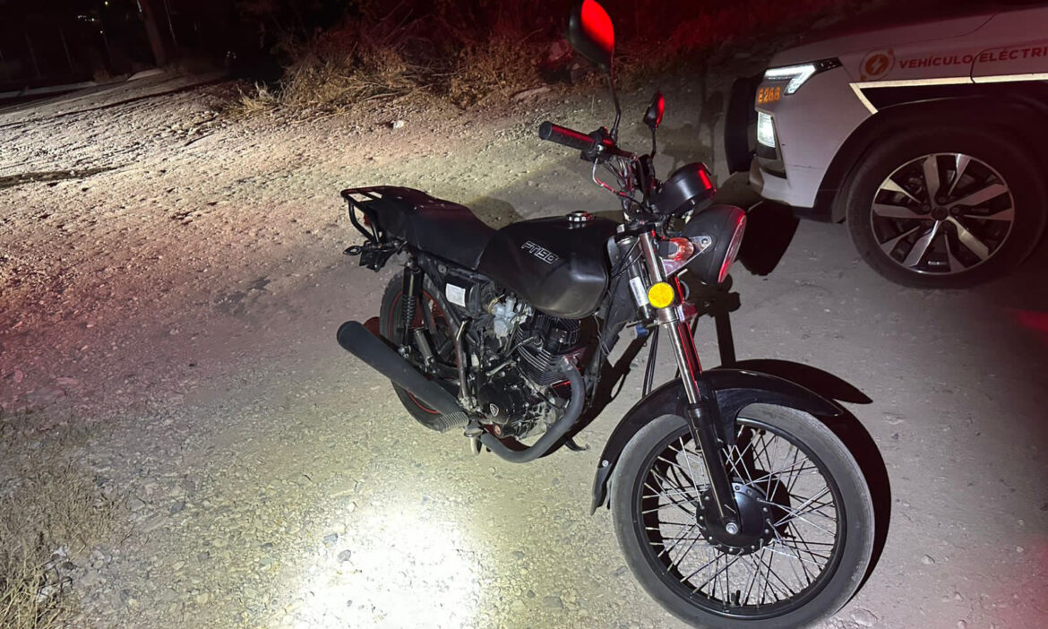 Capturan a ladrón de motocicleta en la colonia Emiliano Zapata
