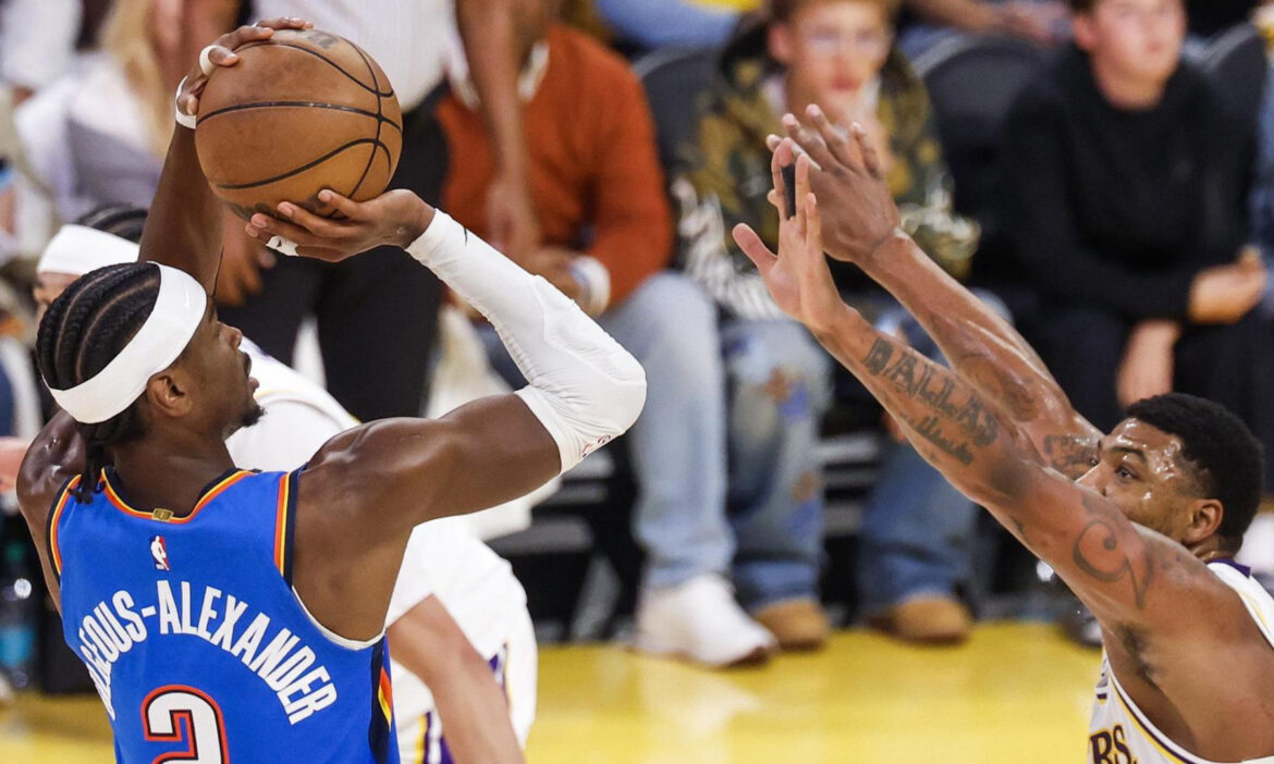 Thunder pone a Lakers al bordo de la eliminación
