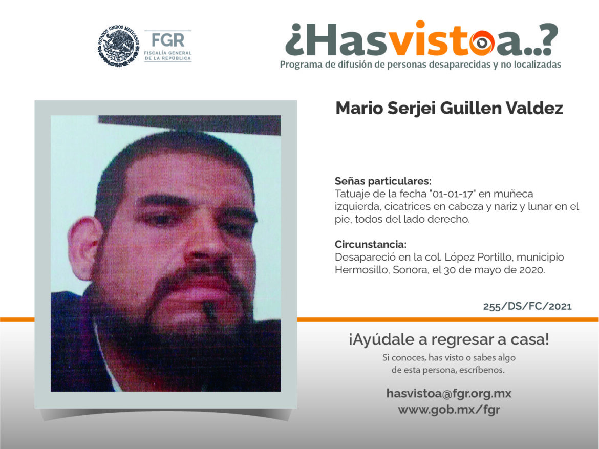 ¿Has visto a: Mario Serjei Guillen Valde?
