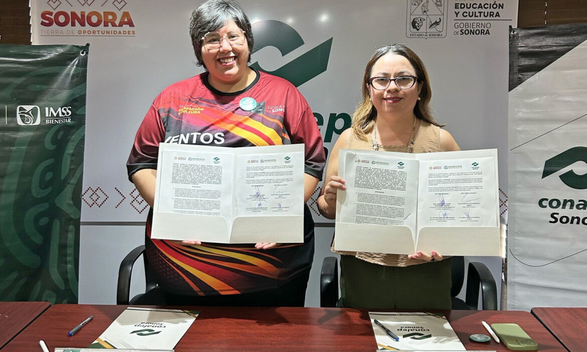 Firman convenio IMSS Bienestar y Conalep