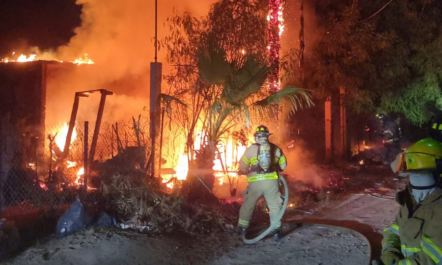 Se incendia vivienda en Empalme