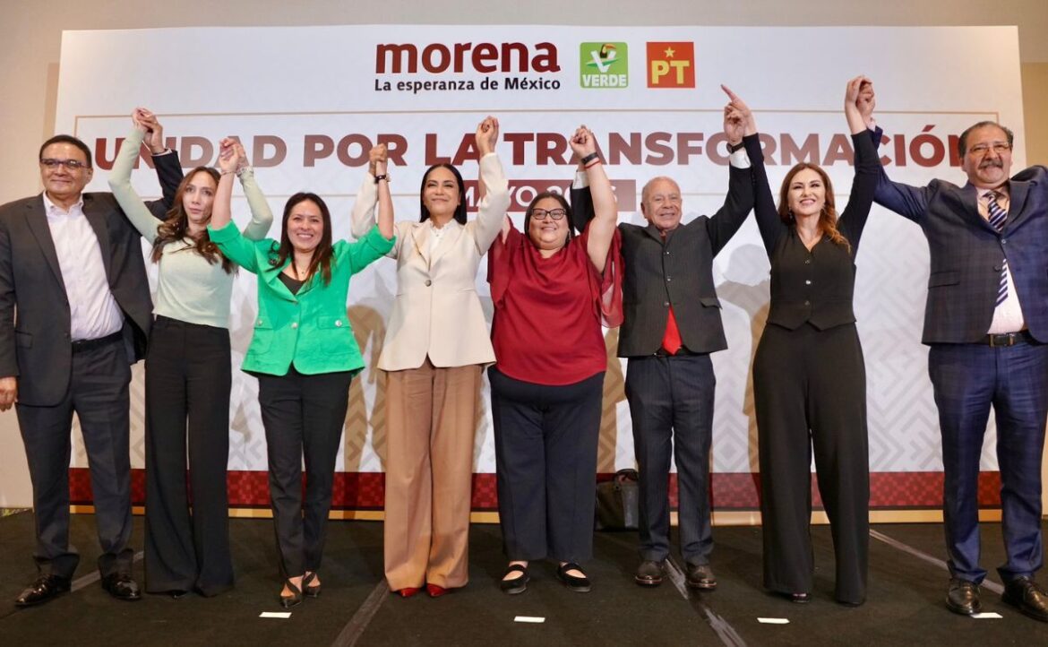 Confirman Morena, PT y PVEM continuidad de coalición para comicios de 2027