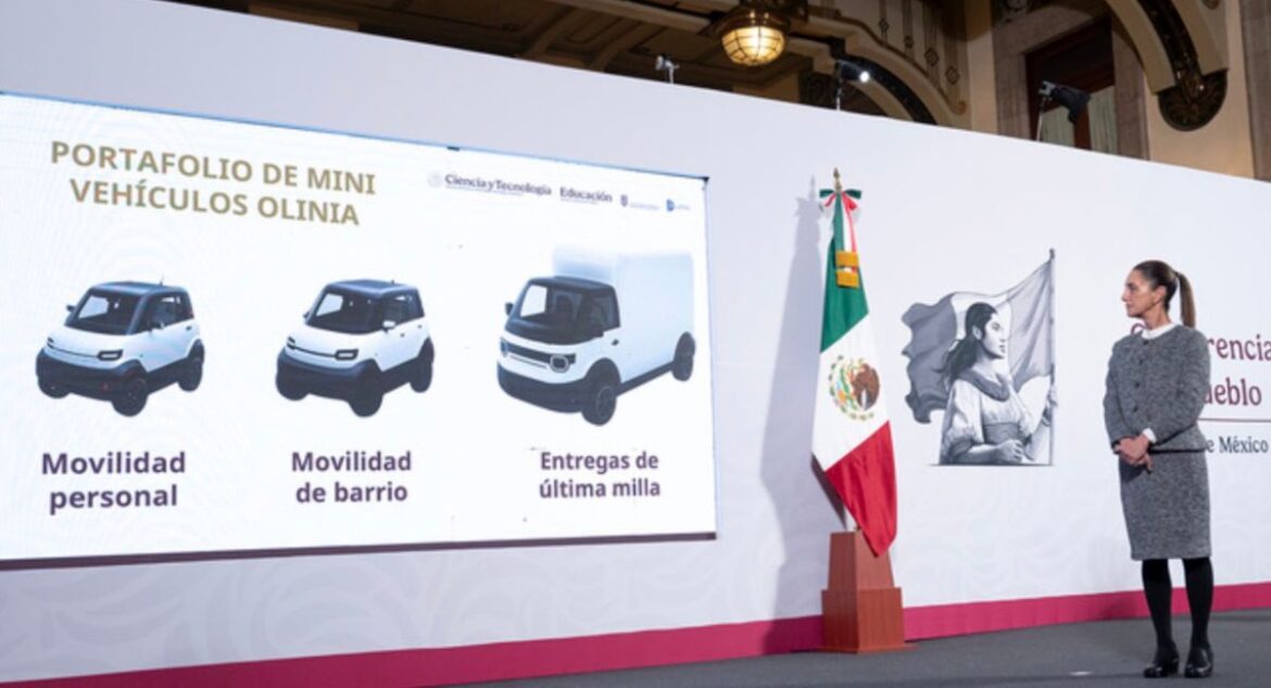 Gobierno federal presentará en junio prototipo de auto eléctrico Olinia