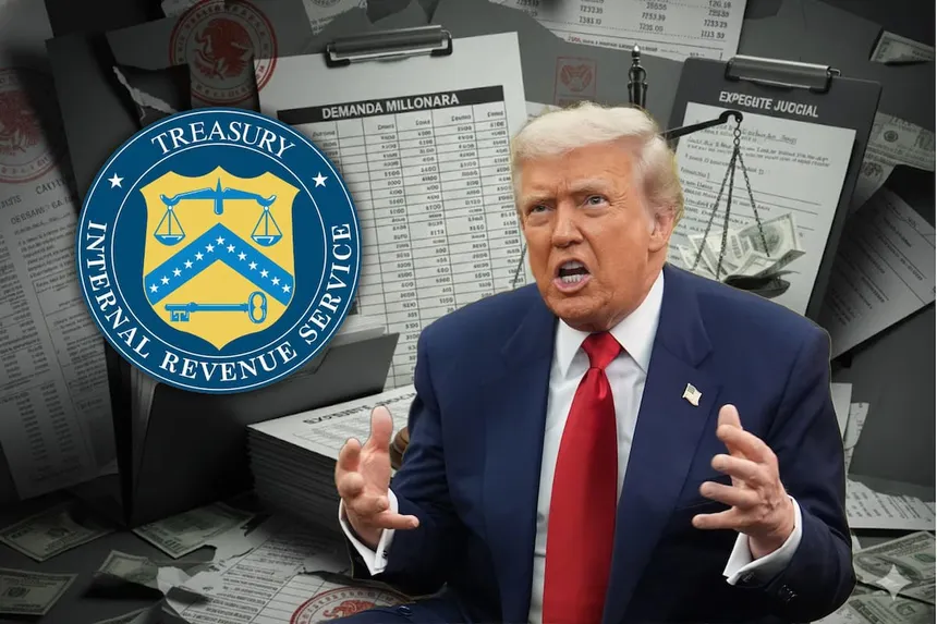 Trump retira demanda del IRS por sus declaraciones