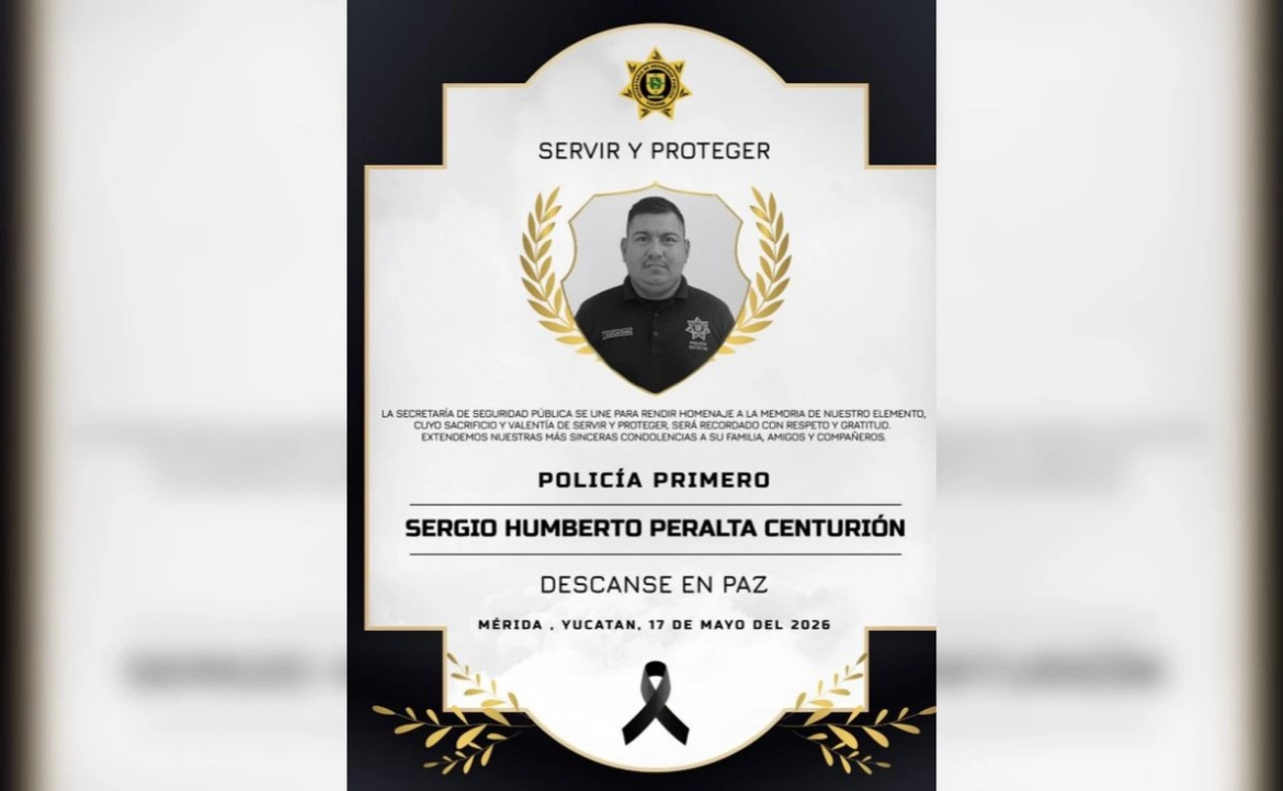Deceso de un agente de la SSP durante rescate en Maxcanú