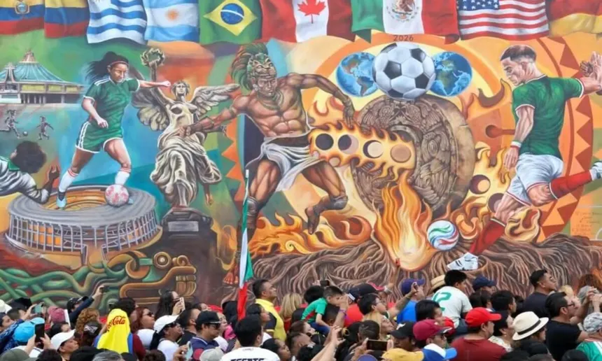 Mural del Mundial 2026 en Gustavo A. Madero busca récord Guinness