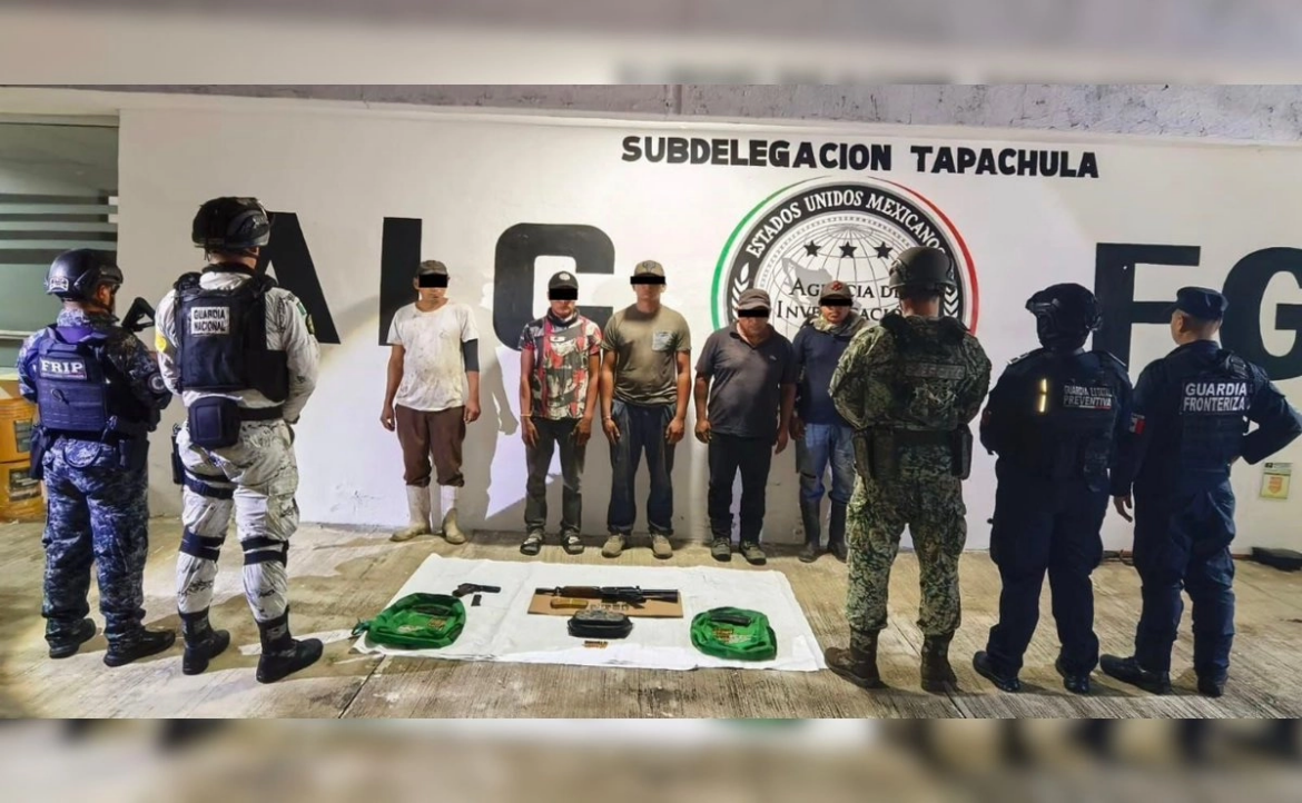 Operativos federales dejan ocho detenidos en Chiapas