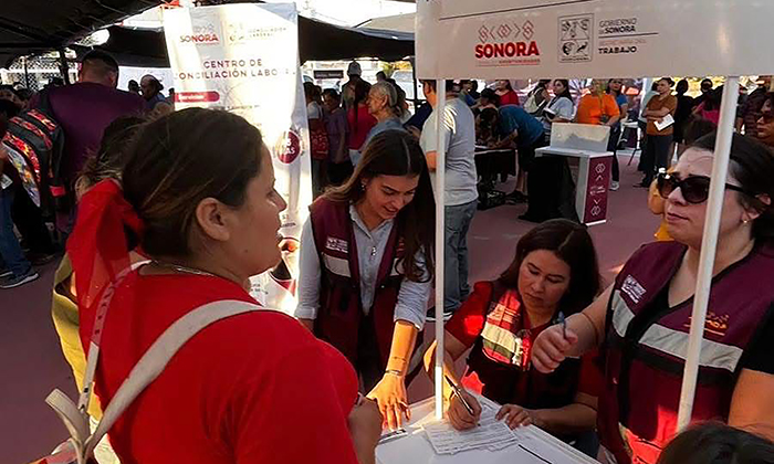 Ofrecen orientación mediante feria Sonora Atiende a través del Centro de Conciliación Laboral