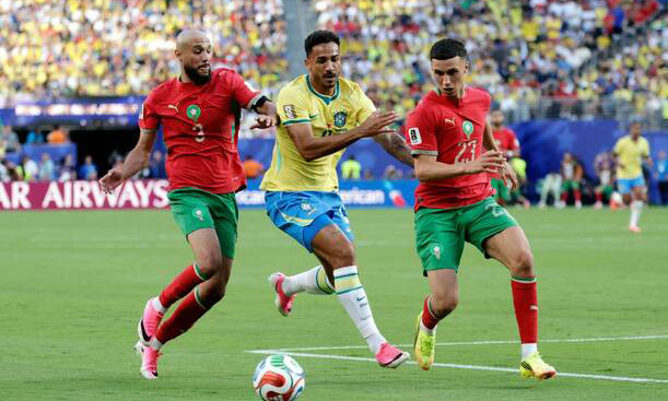 Empata Brasil a un gol ante Marruecos