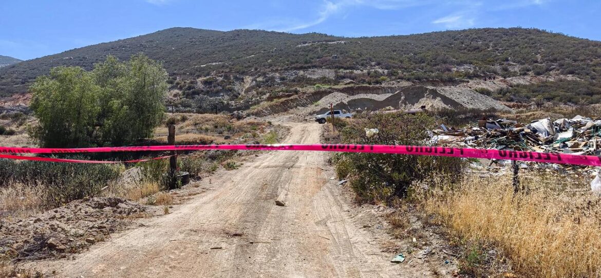 Investigan hallazgo de menor calcinado dentro de una maleta en Baja California