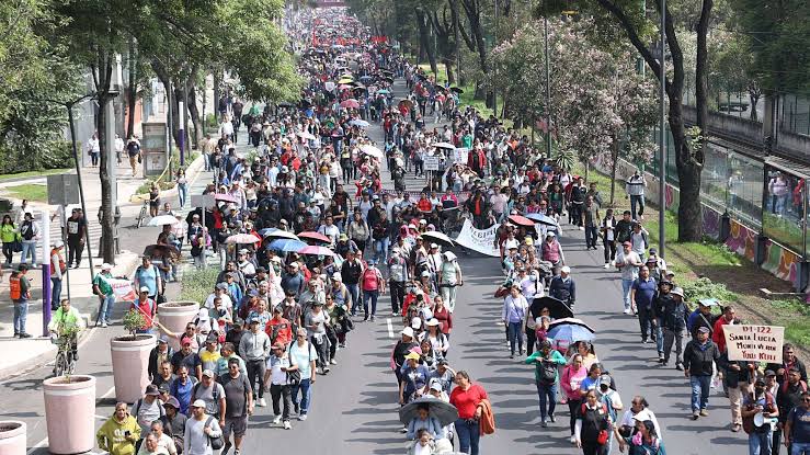 Prevén ocho movilizaciones en CDMX; CNTE encabezará protestas en Reforma y Circuito Interior