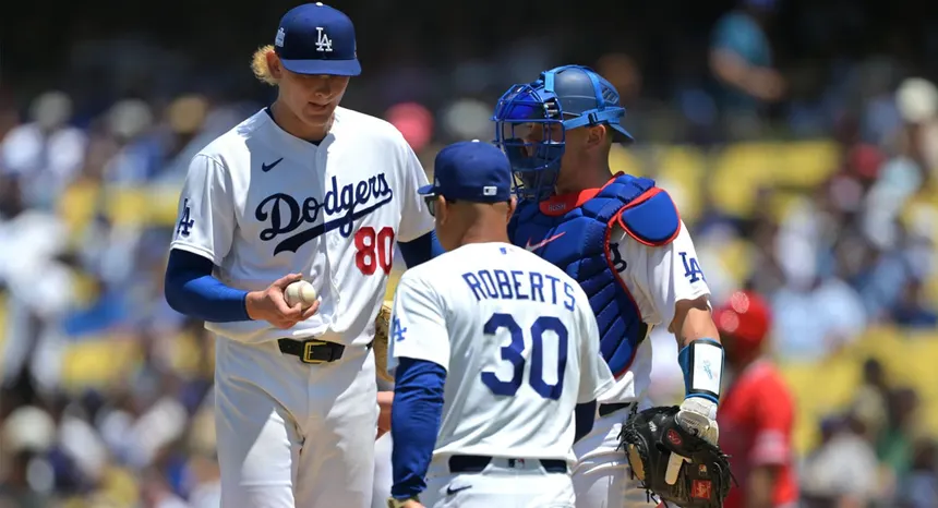 Angelinos evitan la barrida con paliza sobre Dodgers