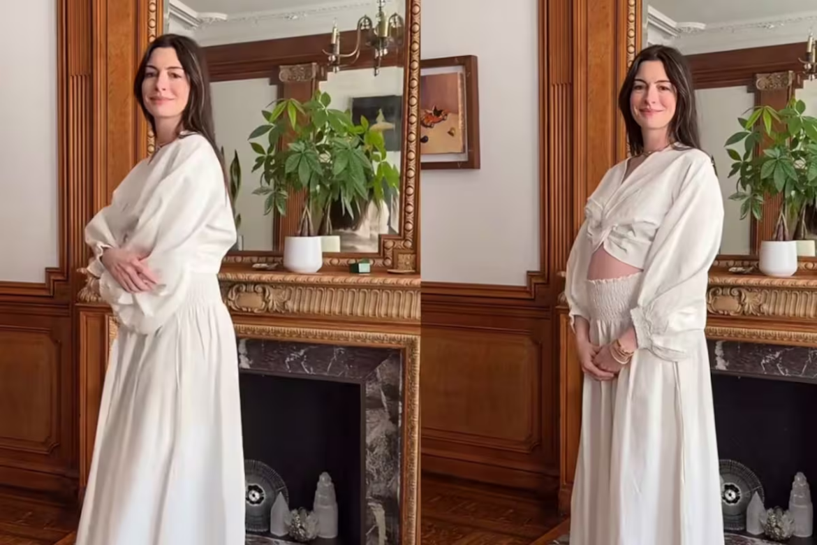Anne Hathaway anuncia embarazo de su tercer hijo