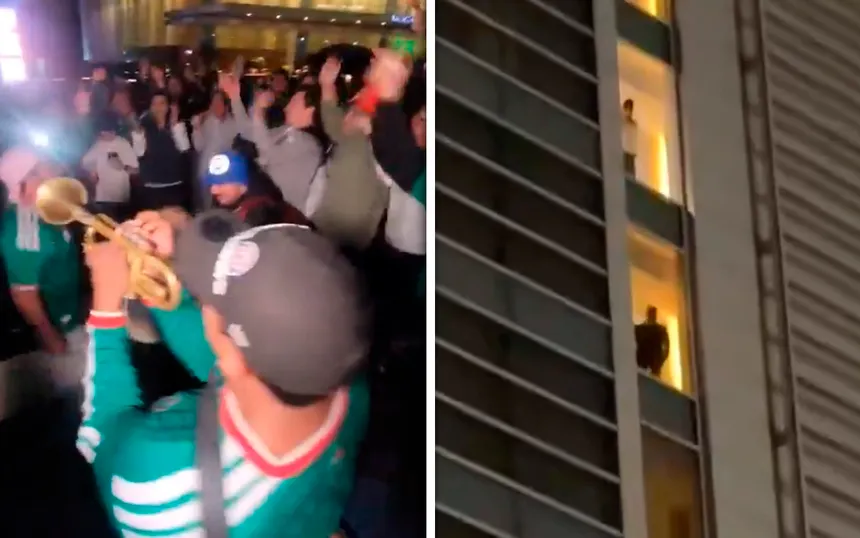 Aficionados dan serenata a Ecuador en la CDMX