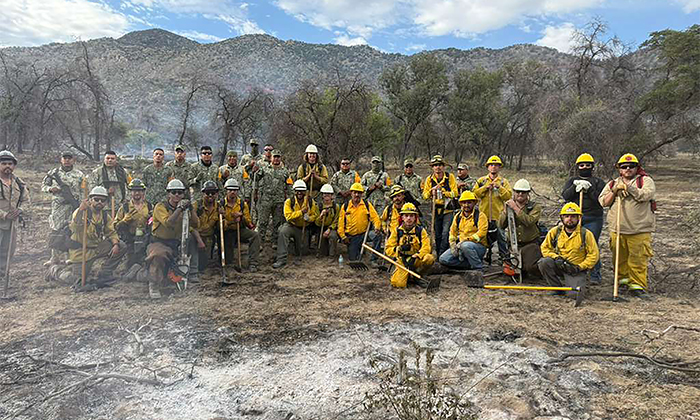Avanza control de incendio en Arivechi; Señala Protección Civil