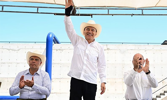 Entrega gobernador planta tratadora en Puerto Peñasco