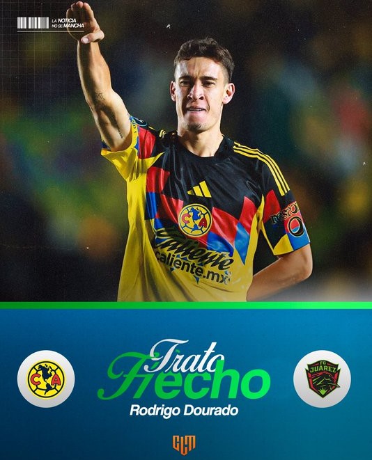 América presta a Rodrigo Dourado, jugará con FC Juárez