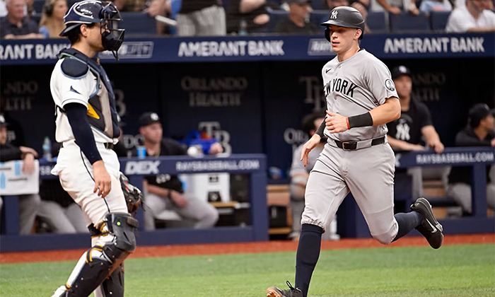 Yanquis pegan paliza de 12-4 a Tampa Bay