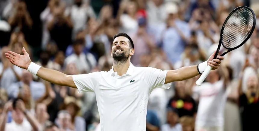 Djokovic avanza tras el partido más largo en cuartos de Wimbledon