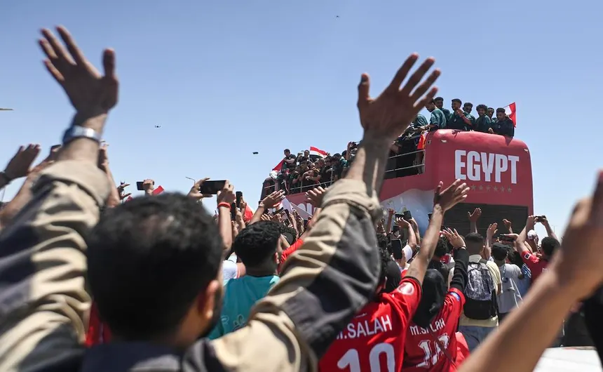 Egipto recibe como héroes a los Faraones del Mundial