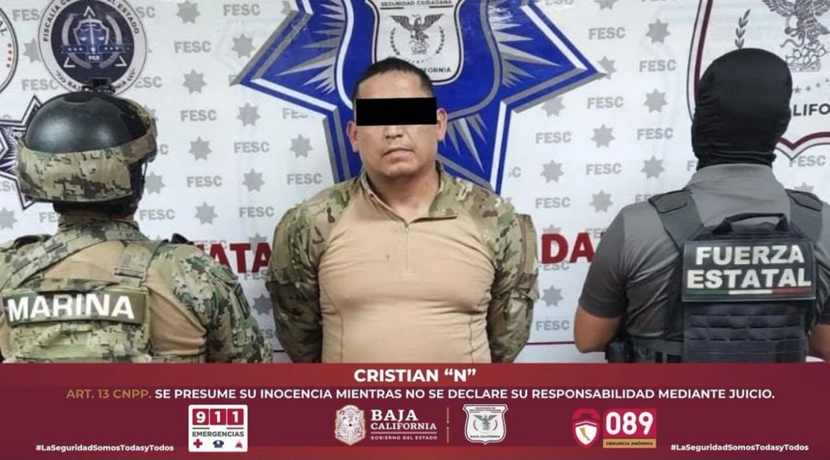 Arrestan a presunto integrante de Los Rusos en operativo realizado en Mexicali