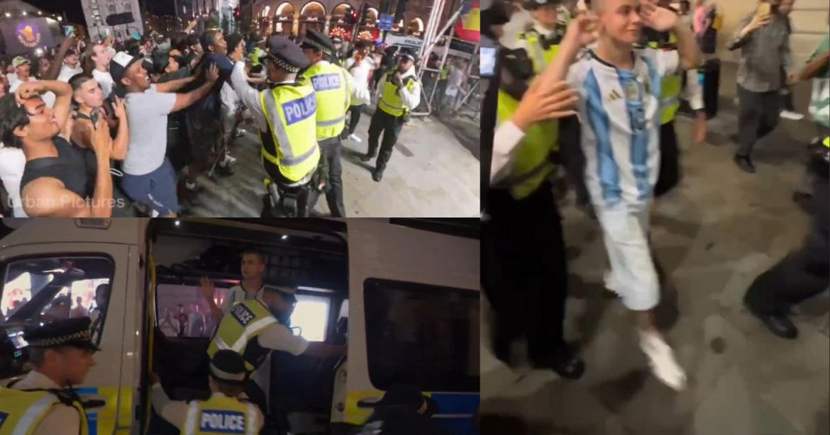 Policía rescata a aficionado argentino en Londres