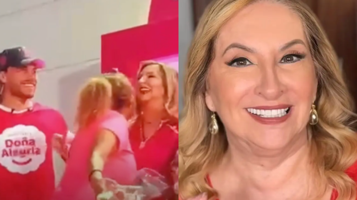 Doña Lety genera polémica en inauguración