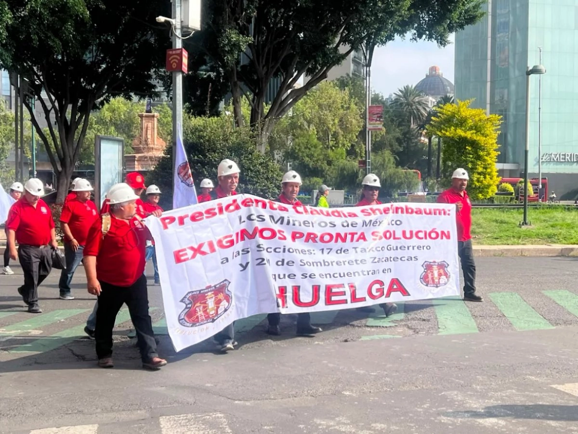 Exigen poner fin a 19 años de huelgas mineras en Taxco y Sombrerete