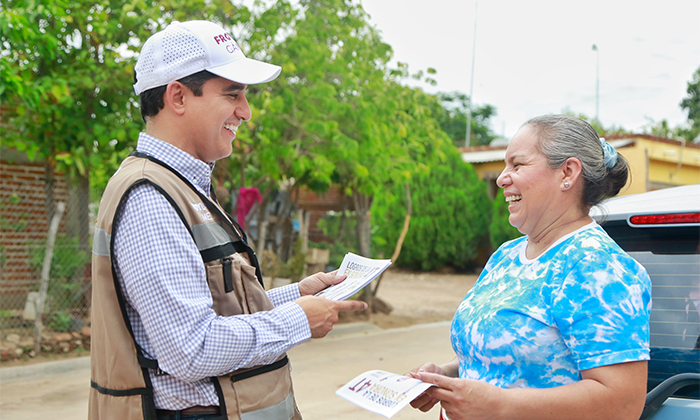 Reafirma Froylán Gámez compromiso con continuidad al recorrer Álamos y Huatabampo