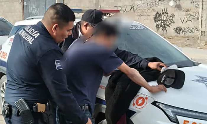 Sorprenden a sujeto con droga crystal en la colonia Mártires de Cananea