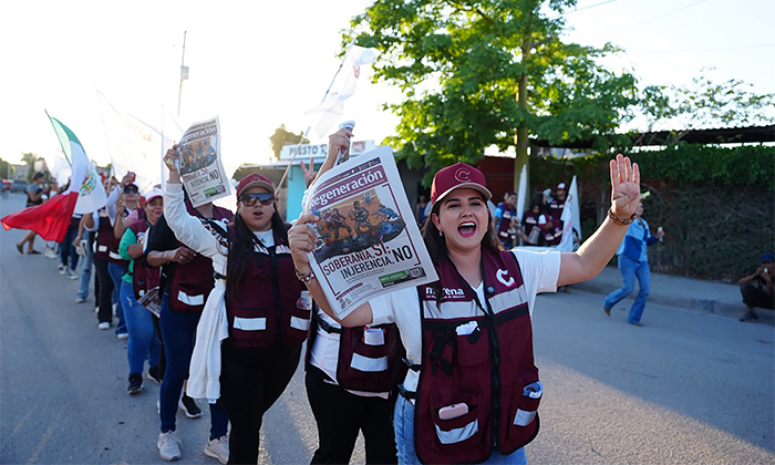 Respaldan a Celida López y programas de la 4T en la comisaría Miguel Alemán