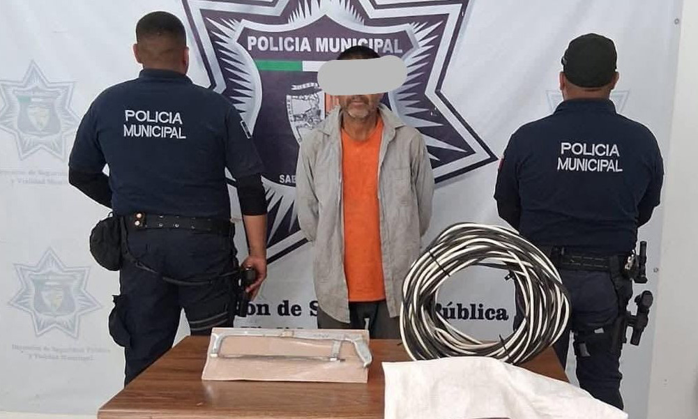 Atrapan “in fraganti” a ladrón de cableado en el sector del Parque Industrial