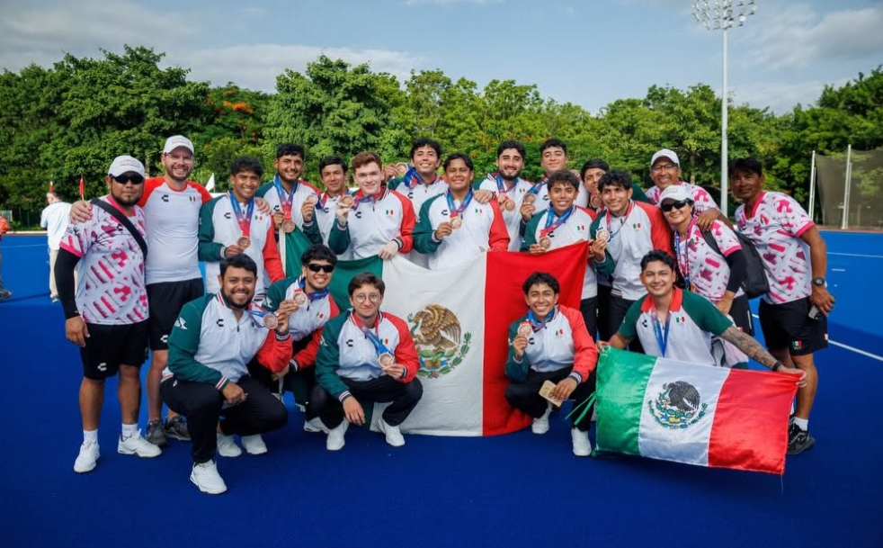 CON 3 SONORENSES, MÉXICO OBTIENE EL BRONCE EN HOCKEY VARONIL DE JCC