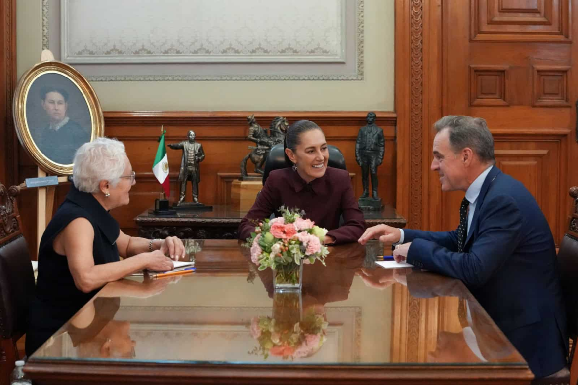 Sheinbaum dialoga con Niall Ferguson sobre relación México-EE.UU.