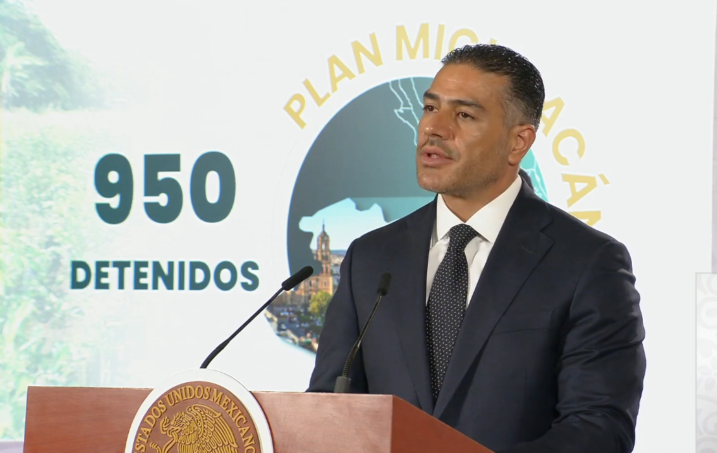 Plan Michoacán suma 950 detenidos: García Harfuch
