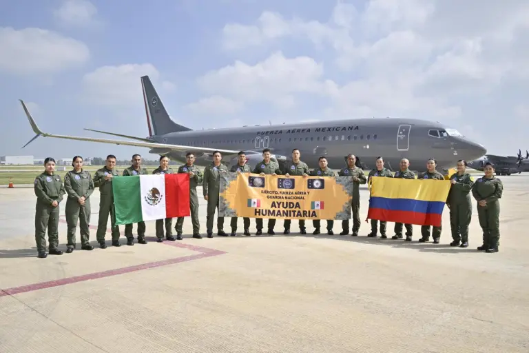 México envía más ayuda humanitaria a Colombia tras sismo