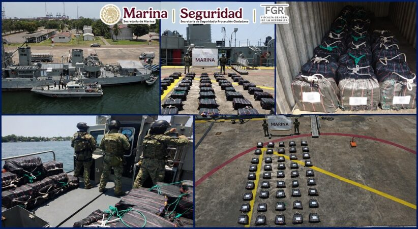 Marina asegura 3.2 millones de dosis de cocaína en Michoacán