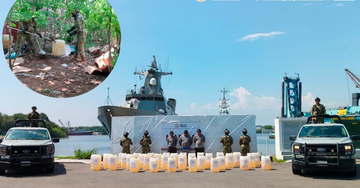 Marina asegura más de 4 toneladas de cocaína en el Pacífico