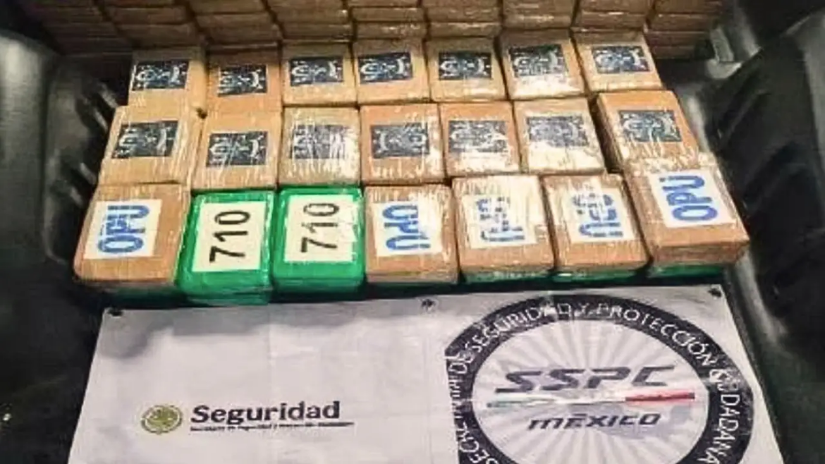 Detienen en Tlalpan a hombre con 217 kilos de cocaína