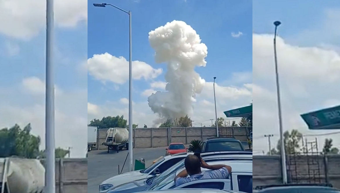 Explosión de polvorín deja seis lesionados en Zumpango