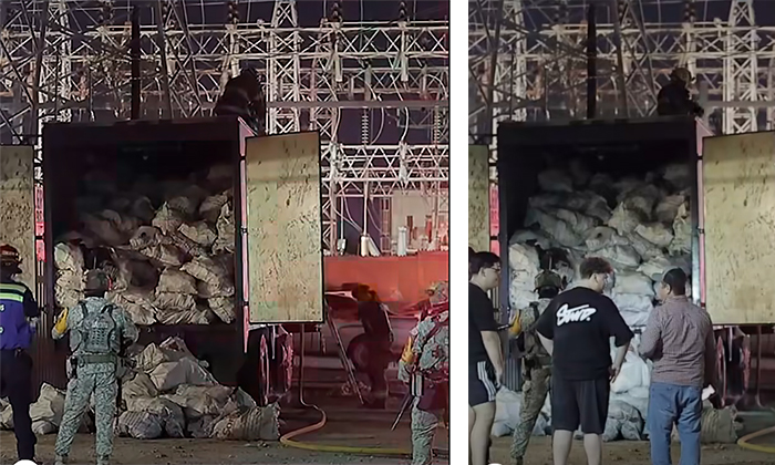 Sofocan incendio de tráiler con carbón en la colonia Villa de Seris