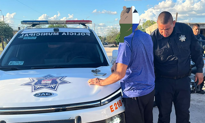 Aprehenden a presunto narcomenudista en la comisaría Miguel Alemán