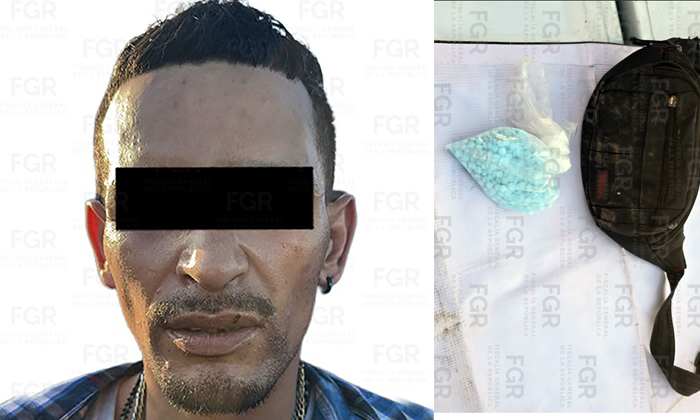 Apresan a portador de mil pasillas de fentanilo