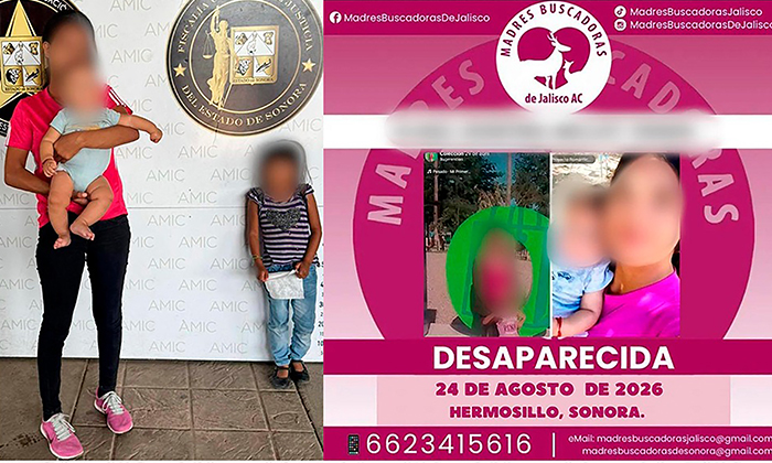 AMIC localiza con vida a una mujer y sus dos hijos